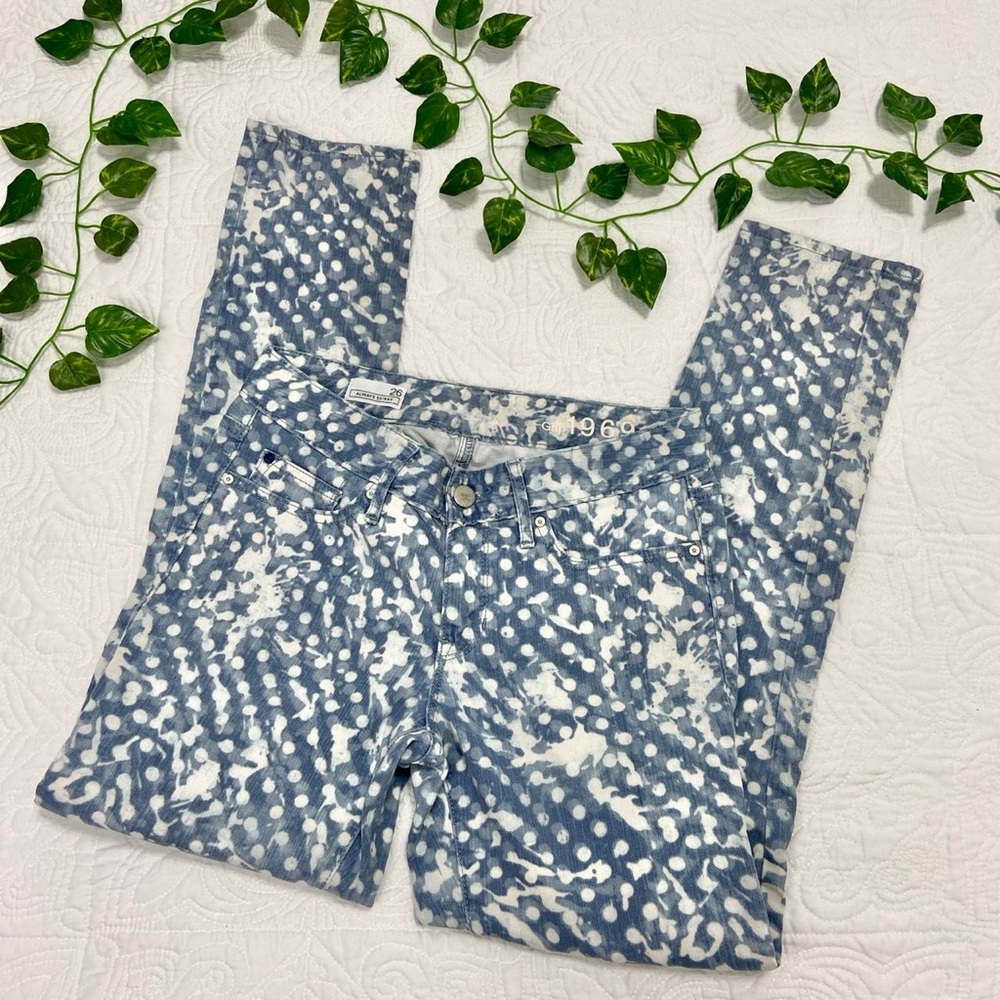 GAP Splattered Polka Dot Jeans